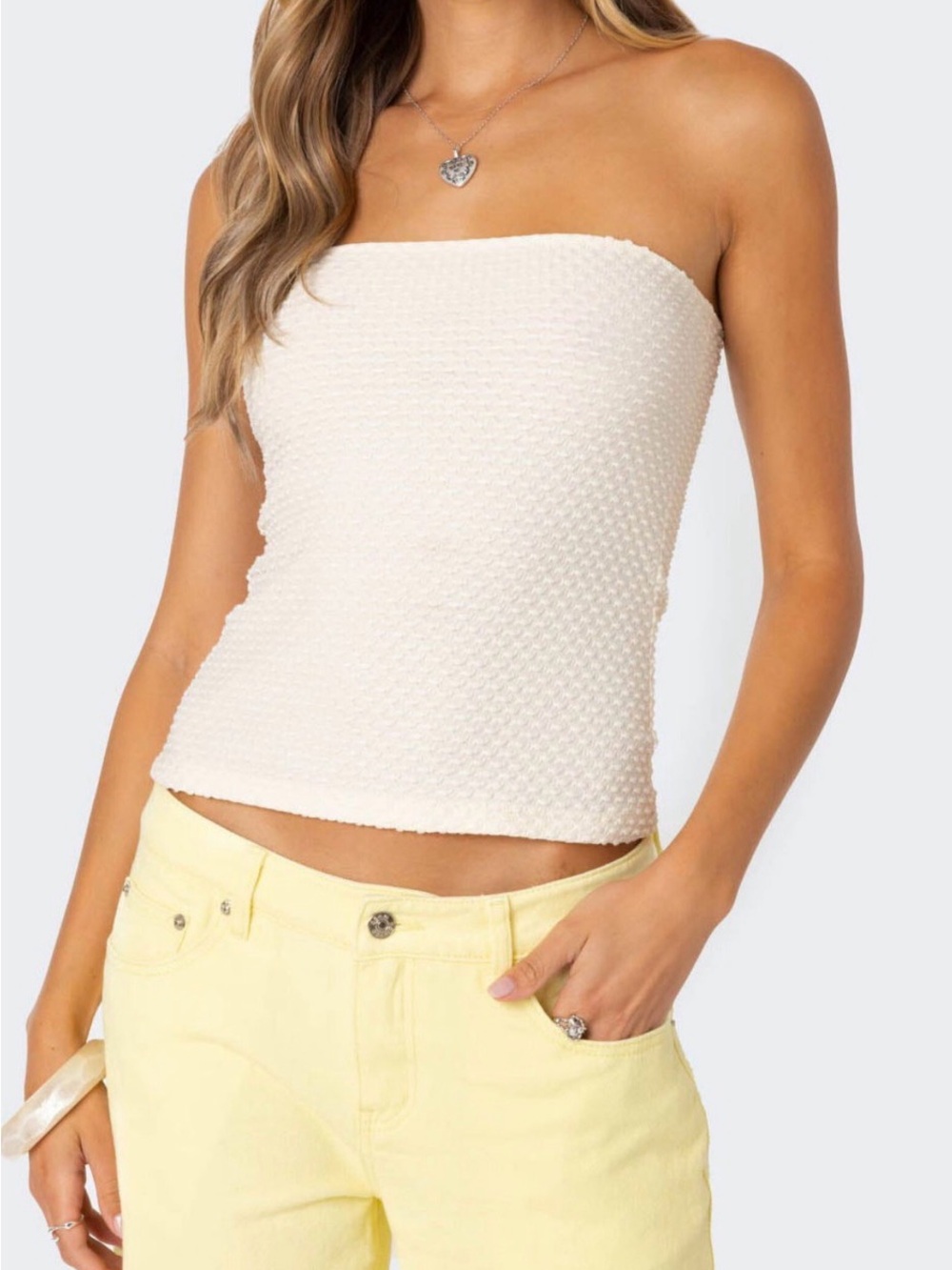 Edikted Textured Tube Top